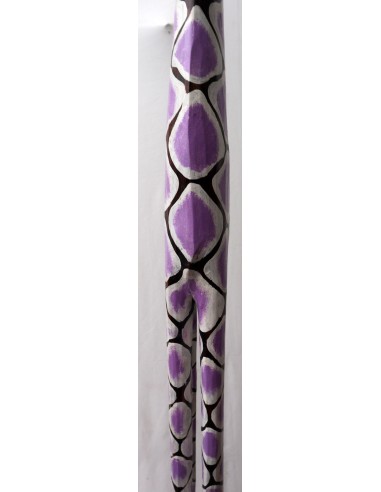 Giraffa in legno maculata bianco viola cm 150...
