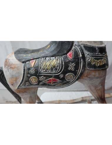 Cavallino a dondolo in legno cavallo creato...