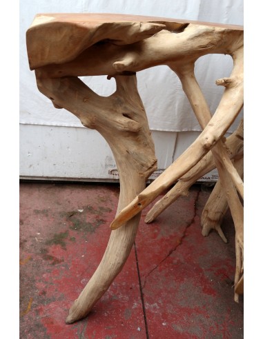 Consolle in radice di teak massello cm...