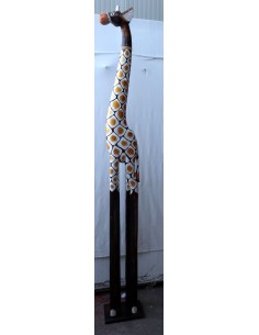 Giraffa in legno maculata...