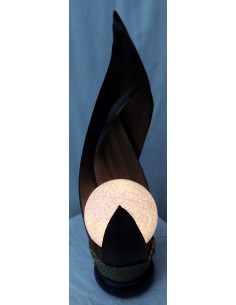 Lampada abatjour in foglie di cocco marrone palla di... 2