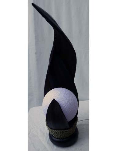 Lampada abatjour in foglie di cocco marrone...