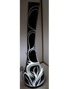 Lampada da tavolo abatjour in resina a bottiglia dipinta... 2