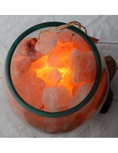 Lampada di sale irripetibile creata in vetro...