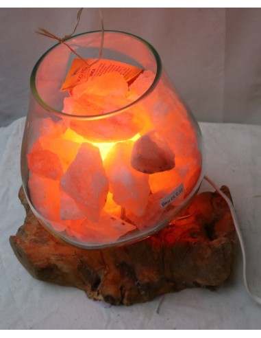 Lampada di sale irripetibile creata in vetro...