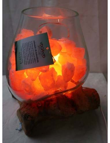 Lampada di sale irripetibile creata in vetro...