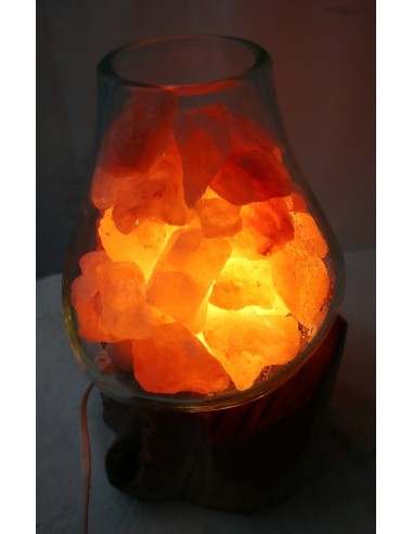 Lampada di sale irripetibile creata in vetro...