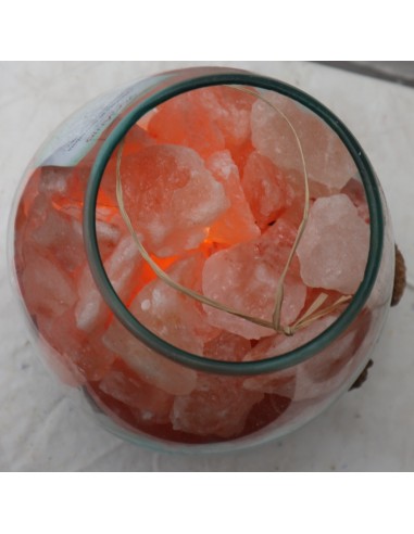 Lampada di sale irripetibile creata in vetro...