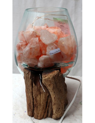 Lampada di sale irripetibile creata in vetro...