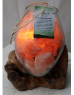 Lampada di sale irripetibile creata in vetro soffiato su... 2