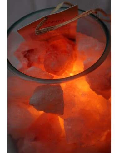 Lampada di sale irripetibile creata in vetro...