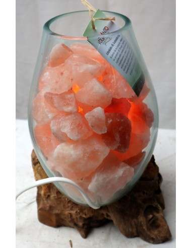 Lampada di sale irripetibile creata in vetro...