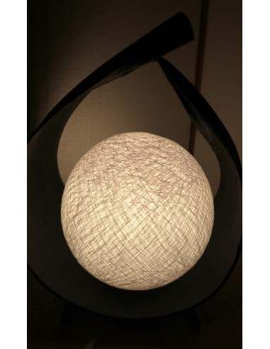 Lampada abatjour foglia di cocco con palla di...