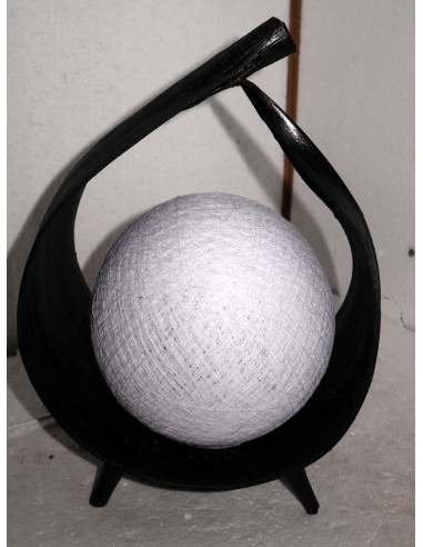 Lampada abatjour foglia di cocco con palla di...