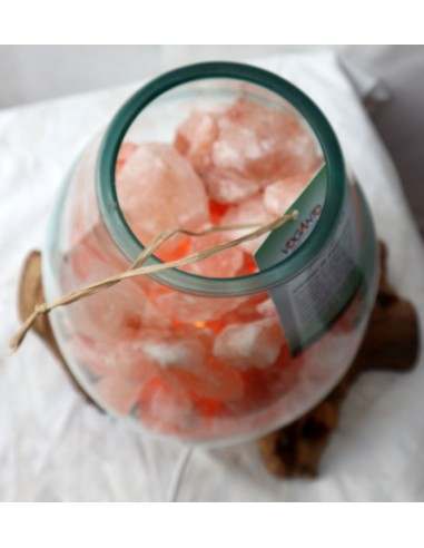 Lampada di sale irripetibile creata in vetro...