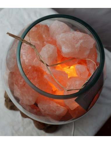 Lampada di sale irripetibile creata in vetro...