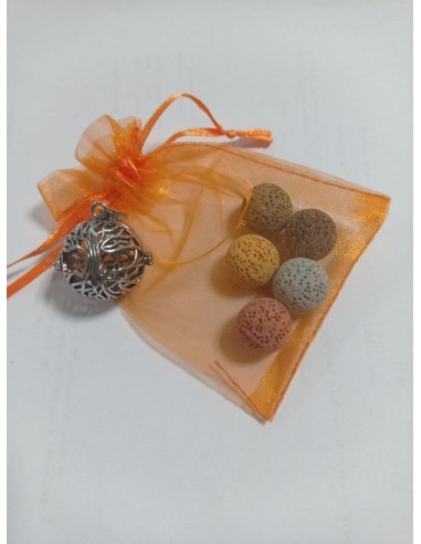 Collana Pomander porta essenza con sfere in...