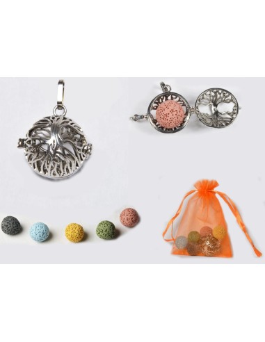Collana Pomander porta essenza con sfere in...