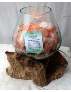 Lampada di sale irripetibile creata in vetro soffiato su... 2