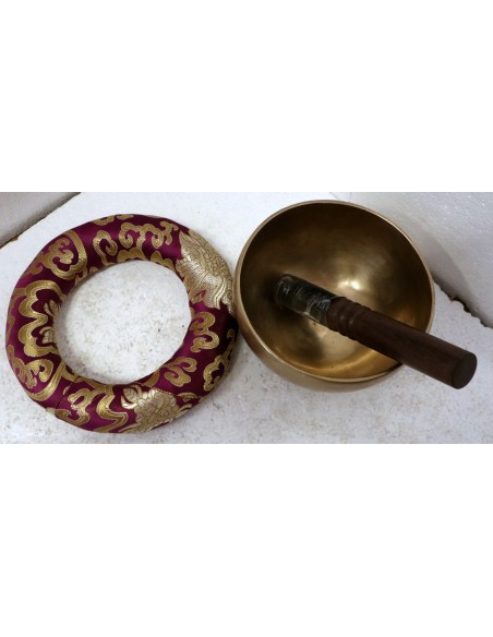 Campana Tibetana originale 100% gr 700 battuta a mano cm 15x15x8 metalli yoga