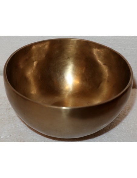 Campana Tibetana originale 100% gr 700 battuta a mano cm 15x15x8 metalli yoga