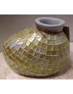 Vasi in terracotta e mosaico di vetro disponinile oro,... 2