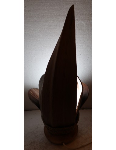 Lampada abatjour in foglie di cocco naturali...