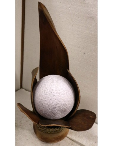 Lampada abatjour in foglie di cocco naturali...