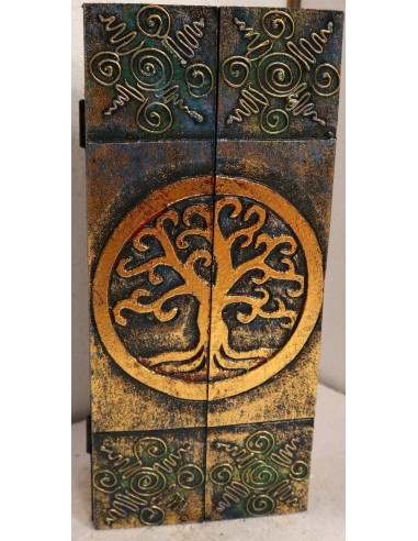 Portachiavi da muro in legno argento oro mdf...