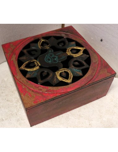 Scatola porta gioie oggetti il legno mano di...