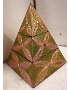 Piramide porta gioie oggetti il legno scatola cm...