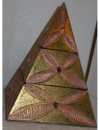 Piramide porta gioie oggetti il legno scatola...
