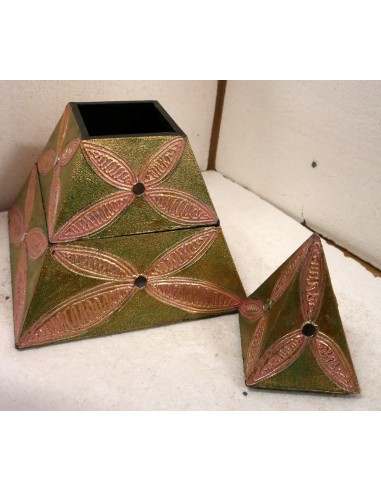 Piramide porta gioie oggetti il legno scatola...