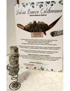 Salvia bianca Californiana originale 100 % con spirale...