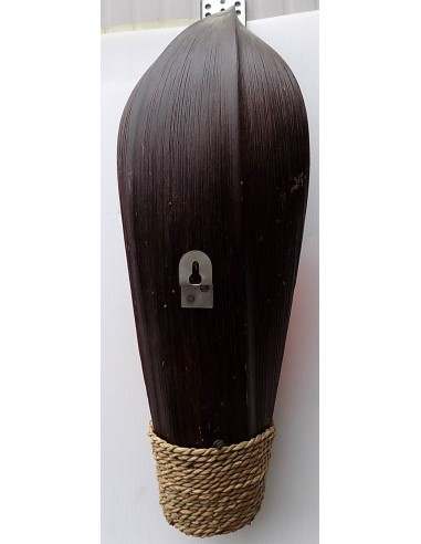 Applique in cocco resina color arancio nero cm...