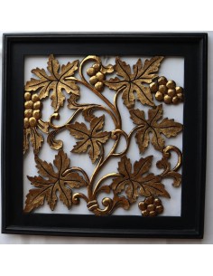 Pannello Quadro in legno Albero della vita olivo oro...