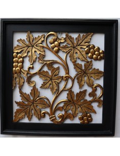 Pannello Quadro in legno Albero della vita olivo oro... 2