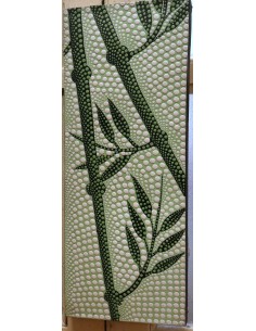 Quadro cm 30x20 canne di bambù tecnica aborigena maori...