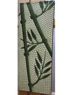 Quadro cm 30x20 canne di bambù tecnica aborigena maori... 2