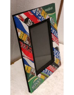 PORTA FOTO multicolor realizzato con il recupero di... 2