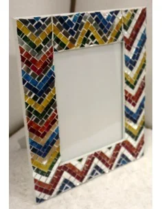 PORTA FOTO cornice multicolor realizzata in mosaico di... 2