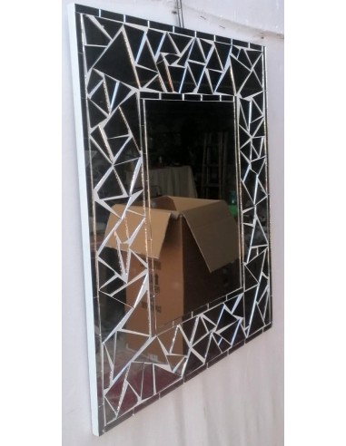 Specchio in legno mosaico di vetro cm 50x40...