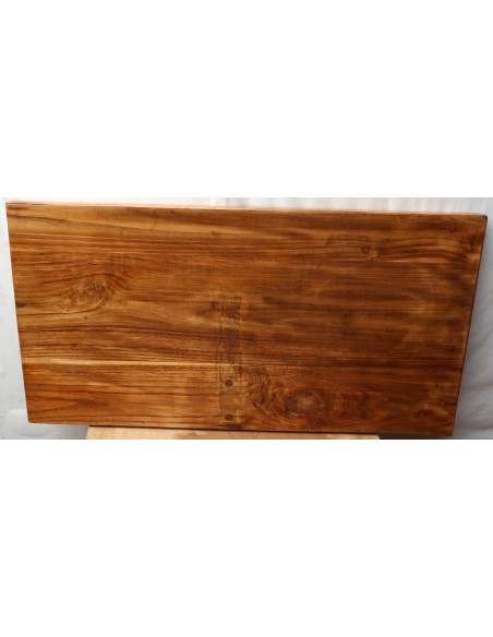 Piano in legno top massello in castagno per bagno cm 89x45x5h