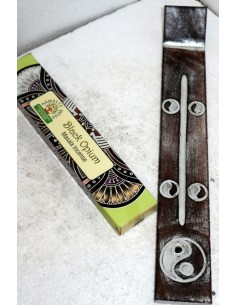 copia di Brucia porta incensi in legno intarsiato Tao... 2