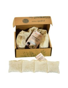 Cuscino di sale benefico con sale rosa dell'Himalaya...