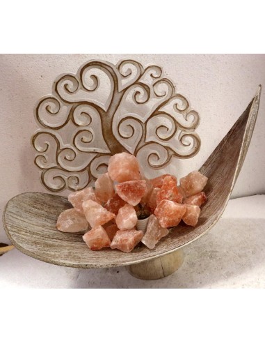 Lampada di sale braciere creato con foglia di...