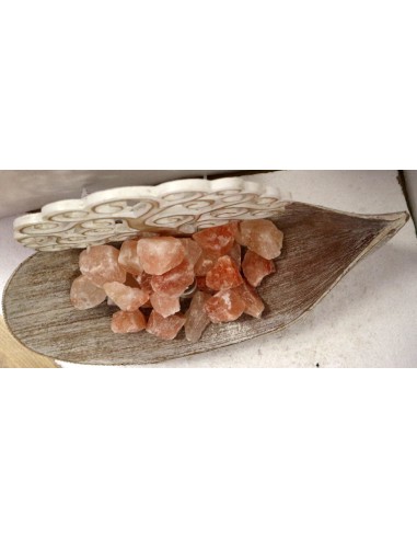 Lampada di sale braciere creato con foglia di...