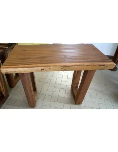 Piano in legno massello noce indiano con gambe da cm...