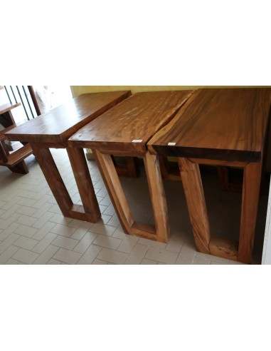 Piano in legno massello noce indiano con gambe...