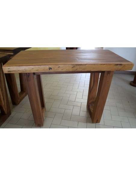 Piano in legno massello noce indiano con gambe da cm 100x51/56x5/6 top Suar